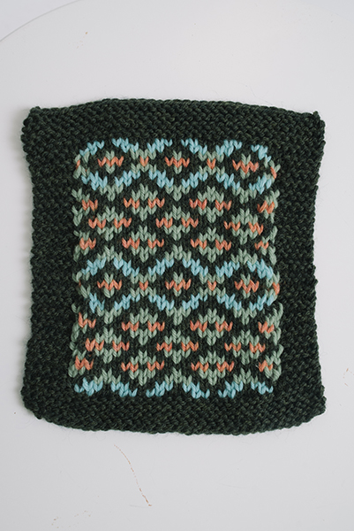 Corey Colorwork Knit Swatch - I Like Knitting