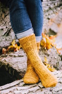 Fireside Glow Socks - I Like Knitting