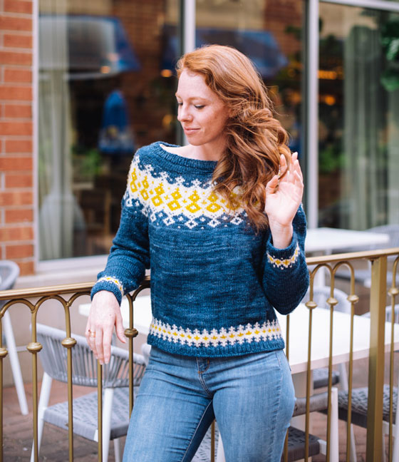 Kinsley Fair Isle Yoke Sweater - I Like Knitting